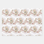 Katholieke Maagd Mary Religieuze Roze Wrappin Inpakpapier Vel (Voorkant 2)