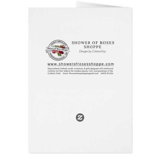 Katholieke Maagd Mary Religieuze Rozen (Achterkant)