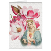 Katholieke Maagd Mary Religieuze Rozen Lace (Voorkant)