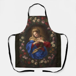 Katholieke Maagd Mary Religieuze Rozen Schort