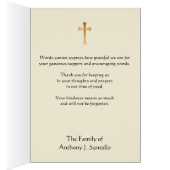 Katholieke Maagd Mary Rosary Funeral Dank u (Binnen (Rechts))