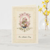 Katholieke Maagd Mary Rozen Moederdag Kaart (Gele Bloem)