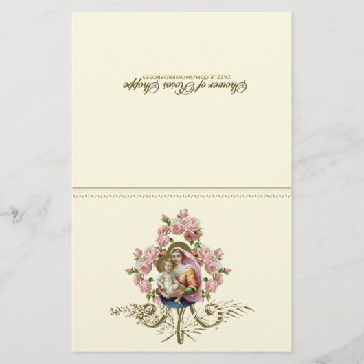 Katholieke Maagd Mary Spiritueel communiqué gebed (Voorkant)