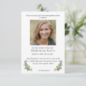 Katholieke Maagd Mary Sympathie Funeral Bedankkaart (Staand voorkant)