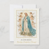 Katholieke Maria Begrafenis Gebed Kaart (Voorkant)