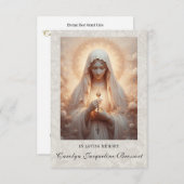 Katholieke Maria Begrafenis Gebed Kaart (Voorkant / Achterkant)