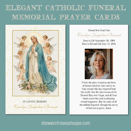 Katholieke Maria Begrafenis Gebed Kaart