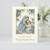 Katholieke Maria Begrafenis Gebed Kaart (Staand voorkant)