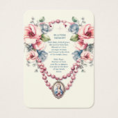 Katholieke Maria Bloemenbegrafenis Gebed Kaart (Voorkant)