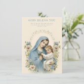 Katholieke Maria en Jezus Bloemen Schrift (Staand voorkant)