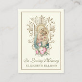 Katholieke Maria Jezus Bloemen Begrafenis Kaarten Plaatskaartje (Voorkant)