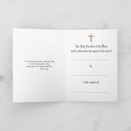 Katholieke Maria Jezus Sympathie Mis Aanbod Kaart (Binnen)