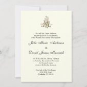 Katholieke Marian Cross Religieuze Bruiloft Kaart (Voorkant)