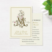 Katholieke Marian Cross Wedding Favor Kaart (Bureau)