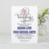  katholieke marine en koraaluitnodiging kaart (Staand voorkant)