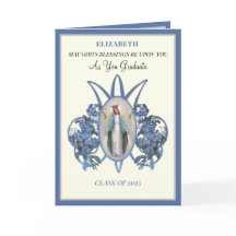 Katholieke Mary Bloemrijke Afstudeerkaart