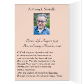 Katholieke Mary Funeral Sympathie Heilige Kaart Da (Binnen (Links))