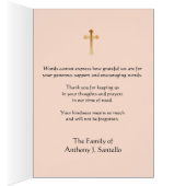 Katholieke Mary Funeral Sympathie Heilige Kaart Da (Binnen (Rechts))