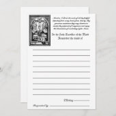 Katholieke Massa Alle zielen herinneren de dood aa (Voorkant / Achterkant)