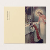 Katholieke Massa die gebeden Jezus Heilige Kaarten (Buitenkant ongevouwen)