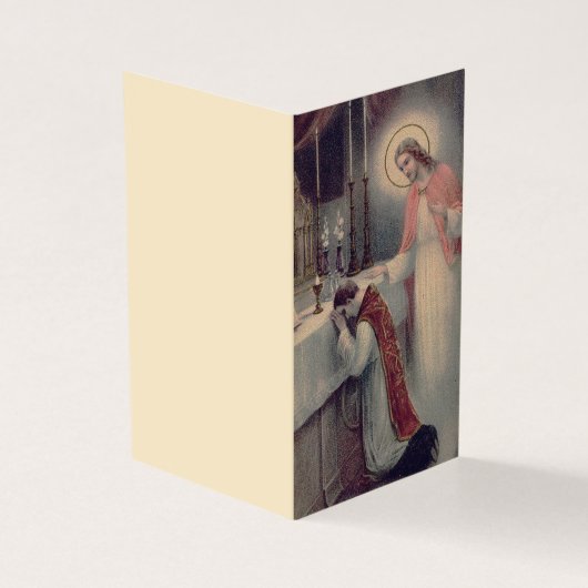 Katholieke Massa die gebeden Jezus Heilige Kaarten (Buitenkant)