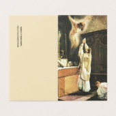 Katholieke Massa die gebeden Jezus Heilige Kaarten (Buitenkant ongevouwen)