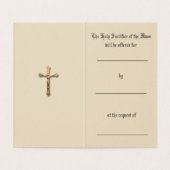 Katholieke Massa die gebeden Jezus Heilige Kaarten (Binnenkant ongevouwen)