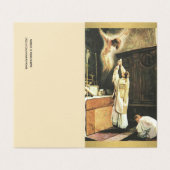 Katholieke Massa die gebeden Jezus Heilige Kaarten (Buitenkant ongevouwen)