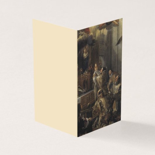 Katholieke Massa die gebeden Jezus Heilige Kaarten (Buitenkant)