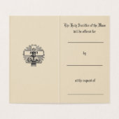 Katholieke Massa die gebeden Jezus Heilige Kaarten (Binnenkant ongevouwen)