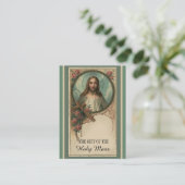 Katholieke Massa die gebeden Jezus Heilige Kaarten Visitekaartje (Staand voorkant)