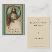 Katholieke Massa die gebeden Jezus Heilige Kaarten Visitekaartje (Voorkant / Achterkant)