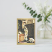 Katholieke Massa die Prayer Heilige Kaarten aanbie Visitekaartje (Staand voorkant)