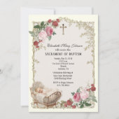 Katholieke Meisje Baptism Christening Angels Kaart (Voorkant)