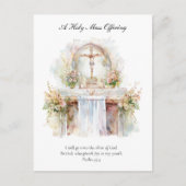 Katholieke Mis Aanbod Intenties Herdenking Briefkaart (Voorkant)