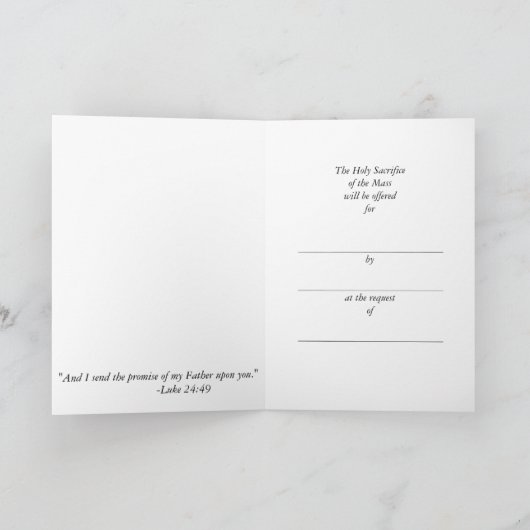 Katholieke Mis Jezus Altaaroffer Kaart (Binnen)