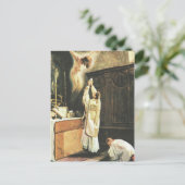 Katholieke mis met priester Heilig Religieus Briefkaart (Staand voorkant)