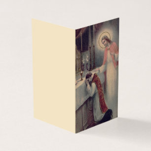 Katholieke Mis Offerande Gebed Jezus Heilige Kaart Visitekaartje