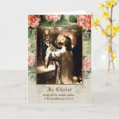 Katholieke Mis Religieuze Sympathie Mis Aanbod Kaart (Gele Bloem)