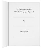 Katholieke Misintentie Funeral Sympathie (Binnen (Rechts))