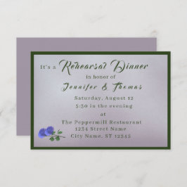 Katholieke Misty Mauve & Green Rehearsal Dinner In Kaart