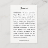 Katholieke Moeder Maria Bloemherinnering Gebed Plaatskaartje (Achterkant)