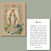 Katholieke Moeder Maria Bloemherinnering Gebed Plaatskaartje