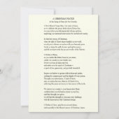 Katholieke Moeder Maria Gebed Poinsettias Feestdagenkaart (Achterkant)