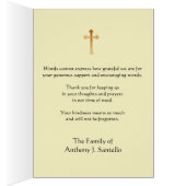 Katholieke Moeder Mary condoleances Dank u (Binnen (Rechts))