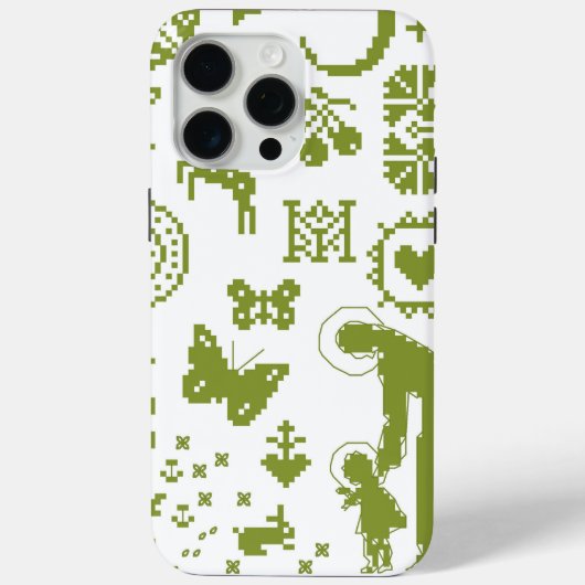 Katholieke Moeder van Onze Schepper Groen Case-Mate iPhone Case (Achterkant)