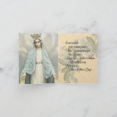 katholieke Moederdag-Kaart Kaart (Binnen)