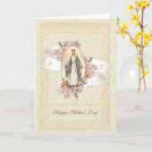 Katholieke Moederdag Moeder Mary Kaart (Gele Bloem)