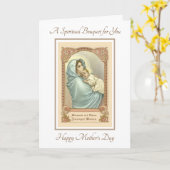 Katholieke Moederdag Spirituele boeketten Kaart (Gele Bloem)