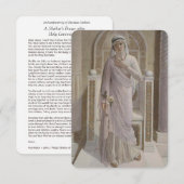 Katholieke moeders gebed na de Heilige Communie Bedankkaart (Voorkant / Achterkant)